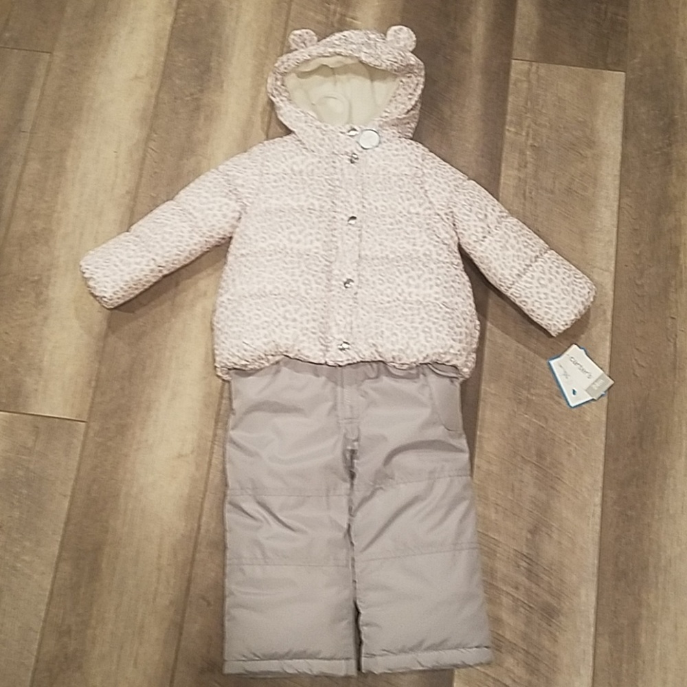NWT Girls Carter's 2 Piece Snow Outfit - Size 24 M